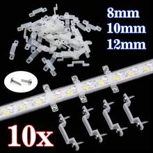3Set (10pcs/Set) WATERPROOF LED STRIP LIGHT MOUNTING CLIPS CLAMPS 5050 5630 RGB 7020 - White - View 1