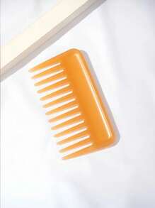 1 pezzo Pettine in bambù naturale a denti larghi, antistatico, durevole, adatto per tutti i tipi di capelli