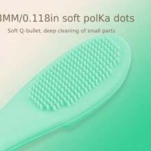 2/4 piezas Cepillo de silicona suave con forma de dedo para limpieza facial, eliminación de puntos negros, cepillo de nariz, cepillo exfoliante para limpieza facial, herramienta de cuidado