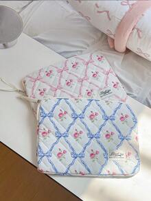 1 件粉色花卉图案平板电脑包 11 英寸电脑包，彩色可爱保护套小包文件袋笔记本电脑内胆包电脑手提包 11 英寸便携式桌包适用于 Mac Book ASUS 平板电脑手提包保护套 9-11 英寸兼容 iPad Air 4 Pro 11 Mini 5 iPad 保护套兼容三星防震袋包返校学校用品包适用于学校工作笔记本电脑包女士 Mac Book 保护套