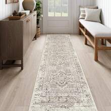 Boho Washable Runner Rug Non Slip2.5x10 Soft Hallway Runner Rug For Entryway Indoor With Rubber Backing Beige 10ft Long Carpet Runner For Bedroom Bedside Bathroom Kitchen RV - 2.5'x10' - View 2