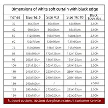 GAINVANE 便携式简易软投影仪幕布高清家用户外投影仪幕布60/72/84/100/120/150英寸可折叠投影布背投皮影戏