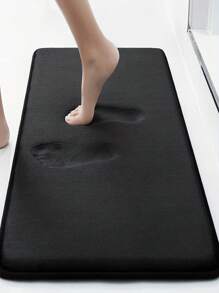 1pc Coral Fleece Bath Rug Non Slip Back Machine Washable Low Pile Flat Woven Oblong Shape Soft Comfort Bathroom Mat With Excellent Absorbency Suitable For Family Living Room Kitchen Bedroom Farmhouse Kitchen Spring Summer Autumn Winter Mat Father's Day Mother's Day Gift Halloween Christmas