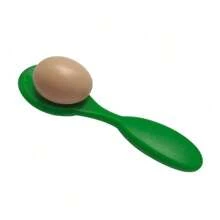 1 Set Easter Egg Balancing Spoon Amusing Sports Egg Tray Balancing Spoon Balancing Race Game