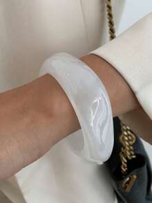 1 件/3 件/套波西米亚复古时尚不对称宽树脂袖口手链，奢华日常和派对珠宝礼物，适合女性（手链颜色和材质以实际商品为准）