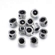 10 Stücke/Packung doppelseitige Strass-Perlen, 11mm, Multi-Stil glitzernder Diamant Lässig DIY Schmuckperlen, geeignet zum Herstellen von Armbändern, Halsketten, Anhängern, Accessoires
