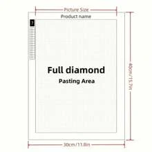 5D Diamond Painting Kit - 11.8x15.7 Inches Full Drill Rhinestone Mosaic Art, Transparent Canvas, Suitable For Modern Home Decor And Unique Handmade Gifts, Brand New Diamond Painting Set