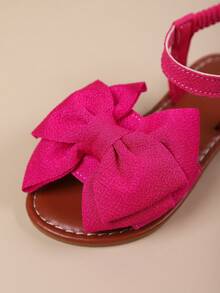 女童凉鞋新款夏季软底儿童鞋蝴蝶结防滑沙滩鞋小女孩公主凉鞋