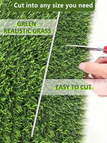 1 pieza, césped artificial de alta calidad, que mide aproximadamente 50 cm * 200 cm (19,68 pulgadas * 78,74 pulgadas), hecho de fibras de plástico de alta densidad, adecuado para decoración de jardines y patios exteriores, ahorra tiempo, sin necesidad de cortar, regar o fertilizar, con una apariencia realista. (El empaque está sujeto al producto real).