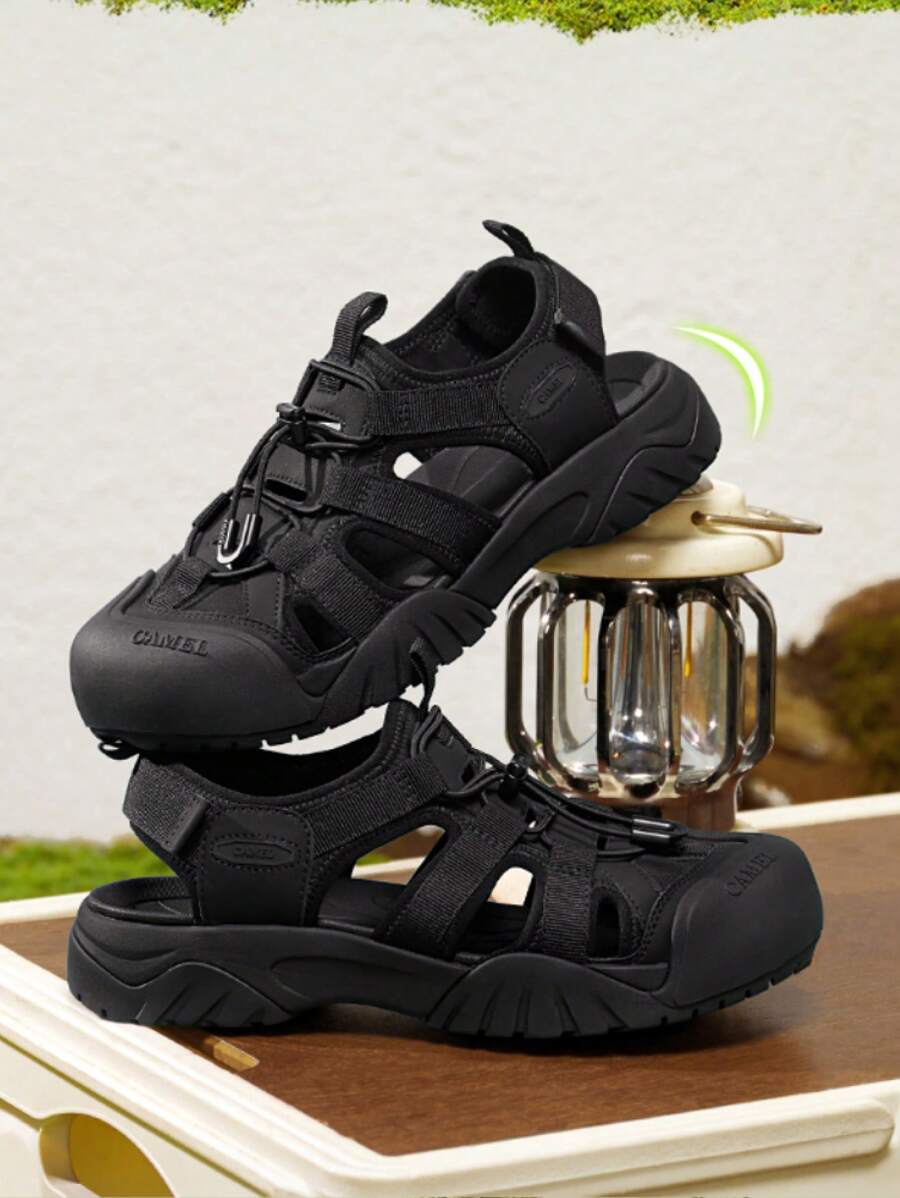 CAMEL CROWN Sandalias casuales de mujer, sandalias deportivas casuales de verano de punta abierta, zapatos de agua de playa y zapatos de río.