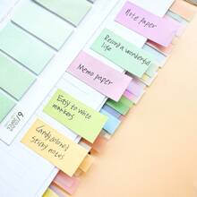 6-Style/Pack, 120pcs/Style Gradient Color Memo Notes, Message Sticky Notes, Colorful Series, Small Memo Pad, Macaron Colors, Reusable Note Sheets School Supplies, Back To School