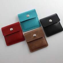 1 Cendrier de poche portable, Sac à cendrier de poche mode de CP, Sac porte-cendrier en PU, Étui à cendrier pour boissons, Accessoires pour fumeurs pour l'extérieur, Porte-monnaie pour cendrier