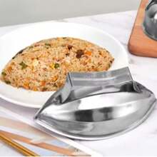 Omurice Mold Japanese-Style 304 Stainless Steel Boat-Shaped Egg-Wrapped Rice Mold DIY Sushi Making Mold Kitchen Gadgets - Silver - View 2