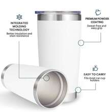 Insulated Cups & Mugs - White - View 4