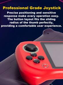 1pc Multi-Functional Game Handheld Built-In 7000 Retro Single-Player Games 10 Emulators GBA/FC Comes With A Large 5.1-Inch IPS HD Screen Support Connecting TV PSP Horizontal Arcade Adult Handheld Handheld Game Console Support Game Archive E-Book Recording Picture Music Video Gift For Husband Boyfriend Holiday Or Birthday Gift