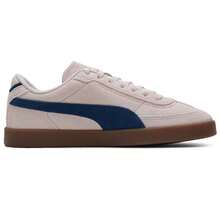 Puma 女式低帮运动鞋，复古休闲鞋，粉色，日常户外简约旅行运动鞋，轻便耐用橡胶外底，街头休闲鞋，400717-17 Club II Era 绒面革 - 粉紅色-藏青色 - 查看 2