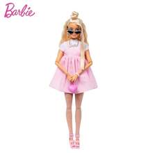 Mattel 芭比甜美魅力时尚娃娃 - 奢华时尚偶像，配有闪光太阳镜、心形包和全套珠宝，是 4 岁及以上女孩的收藏礼物