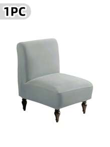 Armless Accent Slipper Chair Cover Slipcover,Stretch Spandex Removable Jacquard Non-Slip Slip Cover For Accent Chair Without Arms Furniture Protector For Living Dining RoomArmless Accent Slipper Chair Cover Slipcover,Slipper Chair Removable Fabric Stretch Spandex Removable For Armless Chair Furniture Protector Covers For Living Dining Room