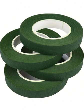 Floral Green Adhesive Tape, High Viscosity Packing Material For Bouquet, Gardening Green Cloth Tape, DIY Flower Stem Accessories