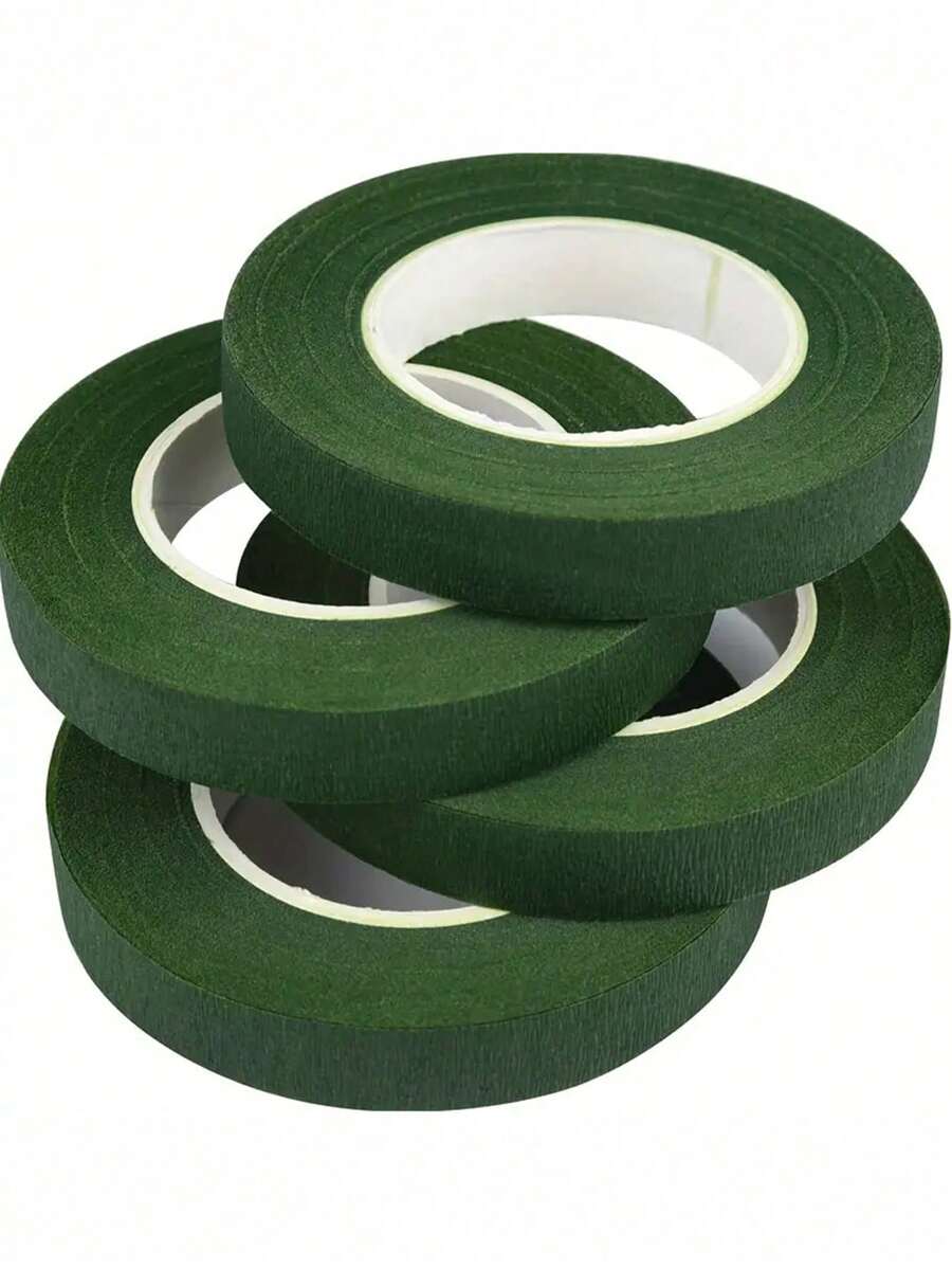 Floral Green Adhesive Tape, High Viscosity Packing Material For Bouquet, Gardening Green Cloth Tape, DIY Flower Stem Accessories