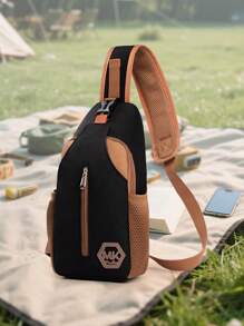 2Pcs/Set: Large Capacity Backpack And Chest Bag, Suitable For Men, Short-Distance Travel And Tourism In Summer. Multiple Compartments Can Hold Shoes, Multifunctional Backpack With Sports Chest Bag, Suitable For Business Trip, Travel, Camping. Nylon Solid Color Simple Backpack With Laptop Compartment, High Cost Performance. Cabin Carry On Bag, Airline Approved Travel Essentials