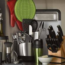 Kitchen Paper Towel Holder - Brushed Utensil Holder - View 7