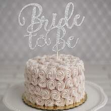 1pc "Bride To Be" Cake Topper, Wedding Bridal Shower Bachelorette Party Cake Decoration Accessory - Multicolor - View 11