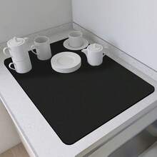 1PC Super Absorbent Diatomaceous Earth Coffee Mat Kitchen Counter Dishes Drying Mat Anti Slip Drying Mat For Kitchen Dining Table Bathroom Pet Feeding Dishes Tableware Coffee Machine Sink Thanksgiving Mother's Day Easter Gifts - Multicolor - View 15