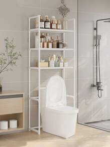 1pc Practical Bathroom Toilet Organizer Rack, 2-3 Layer Easy Assembly Bathroom Over Toilet Storage Rack, Freestanding Toilet Space Saver Shelf, Suitable For Home Decor And Bathroom Storage In Summer
