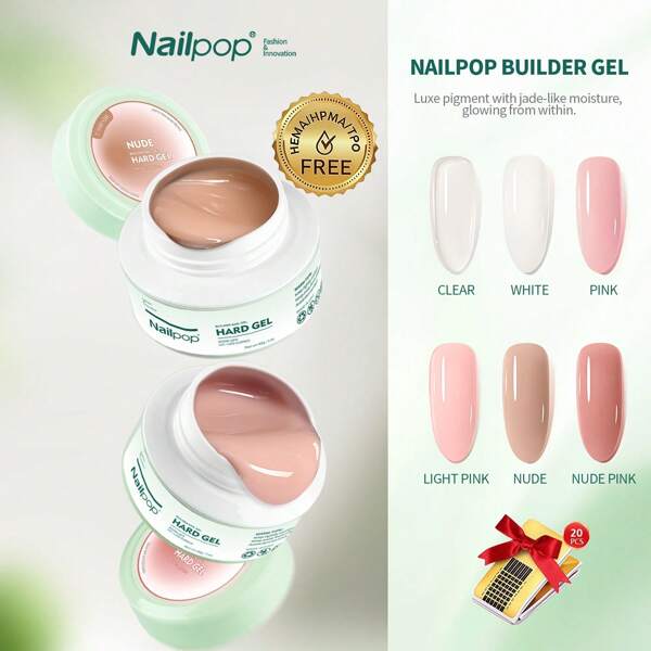 30g Builder Gel Milky Smooth UV Nail Gel For Extension Long Lasting Hard Gel Nail Strengthen Nail Art Design For DIY