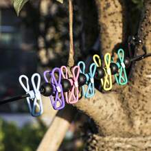 Corde à linge rétractable portable avec 12 pinces, ligne de vêtements de voyage pour séchage du linge d'intérieur, camping en plein air, comprend des pinces antivents