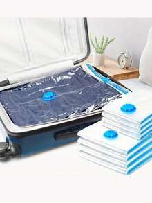 20/15/10/9/8/5/1 Túi nén chân không, Túi đựng đồ du lịch, Túi sắp xếp quần áo, Túi tiết kiệm không gian có thể tái sử dụng cho áo khoác, áo sơ mi, chăn bông, quần, nhà, ký túc xá, tủ quần áo, phòng ngủ, phòng tắm, du lịch, trở lại trường - Nhiều màu - Xem 5