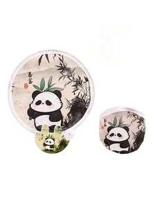 1pc/4pcs Dual-Purpose Foldable Fan & Reflector Board - Cute Cat Design With Bamboo & Floral Pattern, Portable Summer Cooling Fan With Storage Bag, Fashionable Gift For Women, Interesting & Multifunctional Design For Outdoor Activities, Vacation, Travel, Outfit Accessories, And Gifting,Festival,Camping - Multicolor - View 15