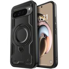 For Pixel 9/9 Pro/10/10 Pro/Pixel 9 Pro XL/10 Pro XL/Pixel 9a Case Magnetic Ring Kickstand Shockproof Hybrid Rugged Protective Slim Phone Cover Black Gift For Birthday, Mother, Family, Friends, Boyfriend, Girlfriend, Boyfriends, Valentine's Day - 黑色 - 查看 13