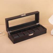 3/6/10/12 Grids Luxury Carbon Fiber Watch Boxes Watch Organizers Top Quality Boxes For Men Women Watches Jewelry Display