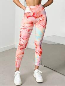 Women Sports Leggings - Multicolor - View 1