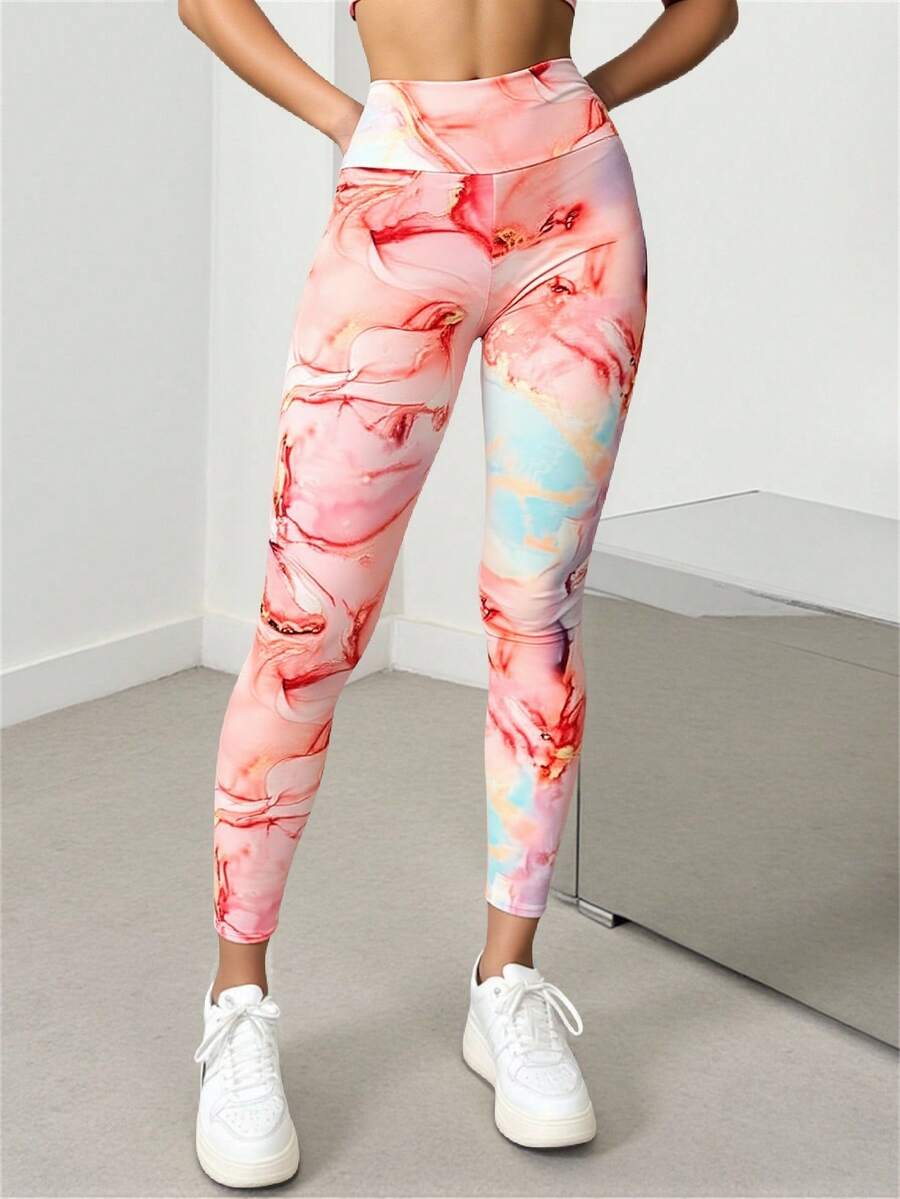 Women Sports Leggings - Multicolor - View 1