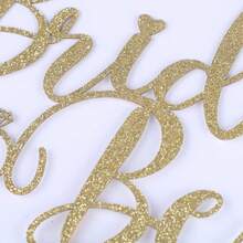 1pc "Bride To Be" Cake Topper, Wedding Bridal Shower Bachelorette Party Cake Decoration Accessory - Multicolor - View 9