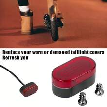 替换后部带夜间警示灯、刹车灯、尾灯，兼容小米 M365/Pro 电动滑板车，插入式设计，无需电源 - 彩色 - 查看 2