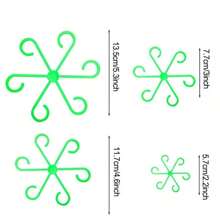 4/8 pièces Attaches de branches d'assistance de jardin, fixateur de vignes, pince de tige de plante, treillis de plante, tiges de support de plante, fixateur de plante verte, support de fixation pliable pour hydroponique de fleurs, pinces de support de plante: Solides pinces de tige pour plantes grimpantes - Matériau en plastique