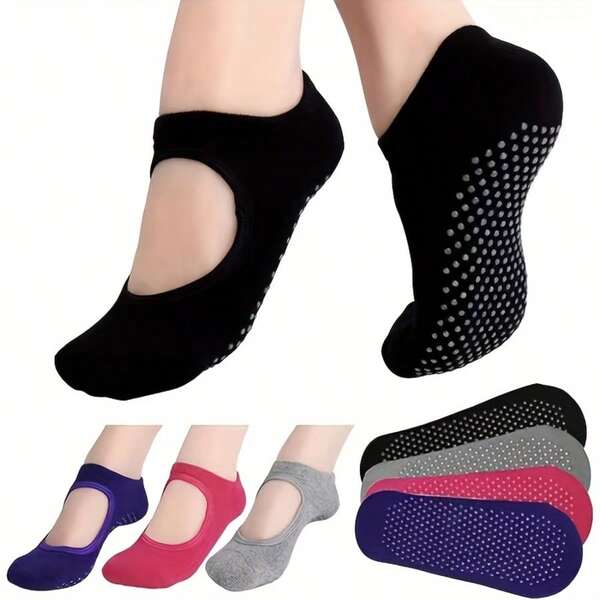Damen Profi Anti-Rutsch Yoga Socken, Aerial Pilates Fitness Socken, atmungsaktive Anti-Rutsch Yoga Socken, rutschfestes Design, Sportfitness Yoga Essentielle