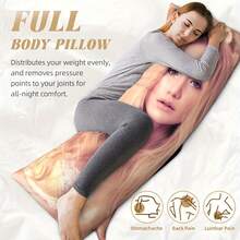 1 DIY Custom Photo Double-Sided Pillow Cover For Sofa Bedroom Home Decoration Couple Pet Commemoration Silk Satin Decorative Pillowcase - Multicolor - View 3