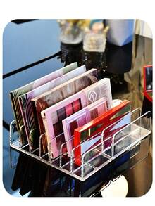 1 Conjunto Estante de Armazenamento de Paleta de Sombras Grandes e Pequenas, Caixa de Pó Transparente, Organizador de Maquiagem Compartimento de Gaveta de Mesa, Novo Estilo