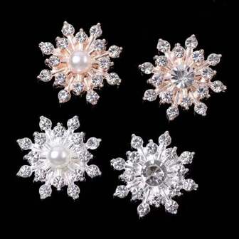 1 Set (10 pezzi) Accessori gioiello in lega di metallo con fiori, cuori, perle e cristalli, accessori fai-da-te per capelli, mollette per capelli, ventagli da sposa, materiali fai-da-te per gioielli, abbigliamento, borse, artigianato e gioielli, accessori di moda, adatti per fidanzamenti, matrimoni, feste, orecchini alla moda da donna, orecchini dolci ed eleganti, otto stili diversi tra cui scegliere