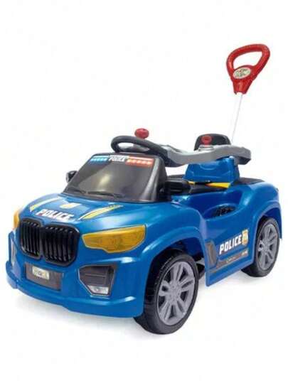 Carrinho Passeio e Pedal BM CAR - Azul Police