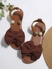 New Plus Size Women's Flat Sandals, Beach Slippers For Summer - Brown - View 7