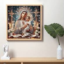 [Special Shape DIY Home Decor] DIY, Religious Figure & Mary 5D Diamond Painting Kits - Special Shape Diamond Art Suitable For Beginners, Unique Home Wall Decor Gift, 12x12 Inches