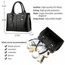 Pahajim Purses And Handbags For Women Fashion Messenger Bag Ladies PU Leather Top Handle Satchel Shoulder Tote Bags