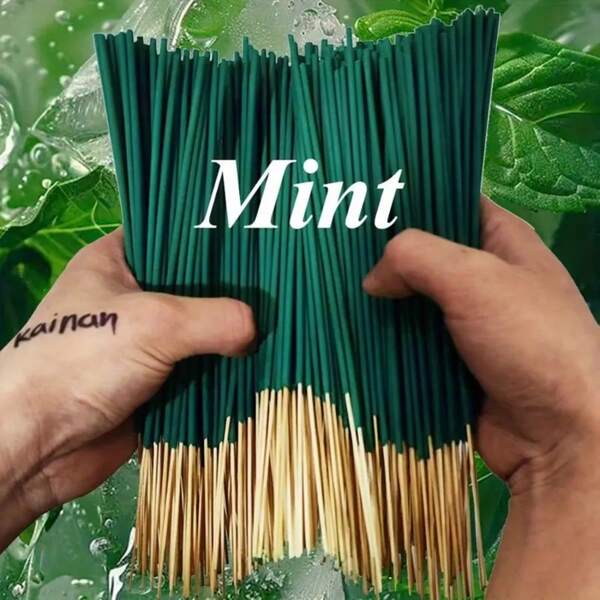 Difusor de varilla con aroma a menta refrescante de 22.0 cm, adecuado para yoga, meditación, hogar, sala de estar, sala de té, hotel, actividades al aire libre, fácil de transportar | Fragancia a menta | Incienso de madera
