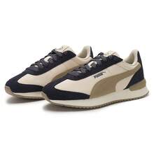 男鞋女鞋休閒鞋Puma R78 Nylon Retro 輕便舒適運動鞋低筒繫帶休閒鞋 399250 - 米白-橡樹棕-銀河灰 - 查看 3